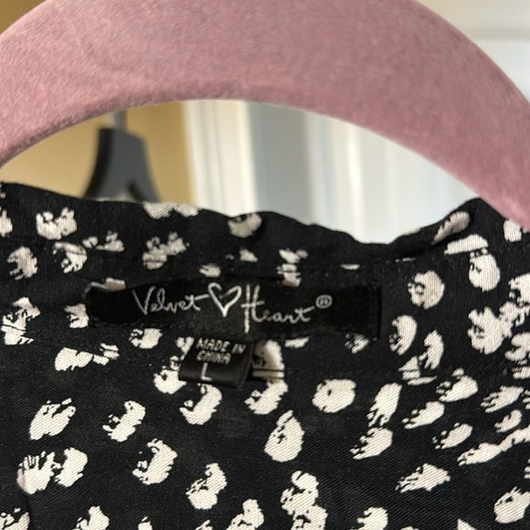 Velvet heart  button down shirt - Picture 2 of 3